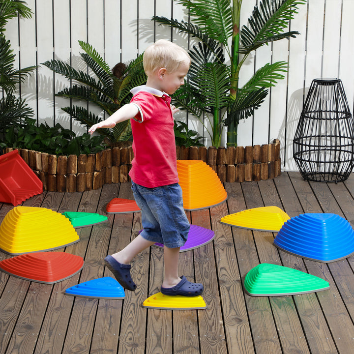 Stepping Stones, Sensory Play, Stackable, Non-Slip Kids Obstacle Course