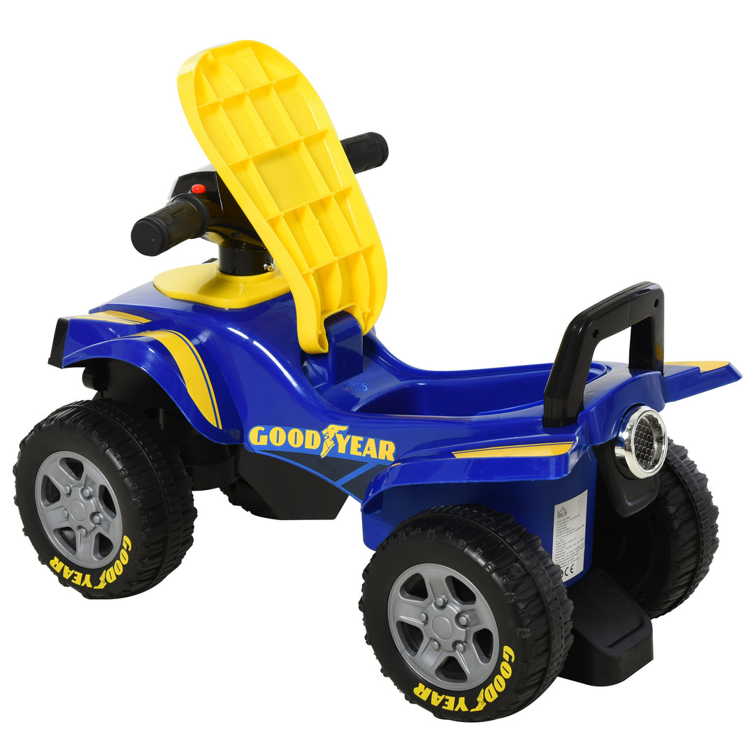 Toddlers Sound Effect PP Quad Bike Walker Yellow/Blue