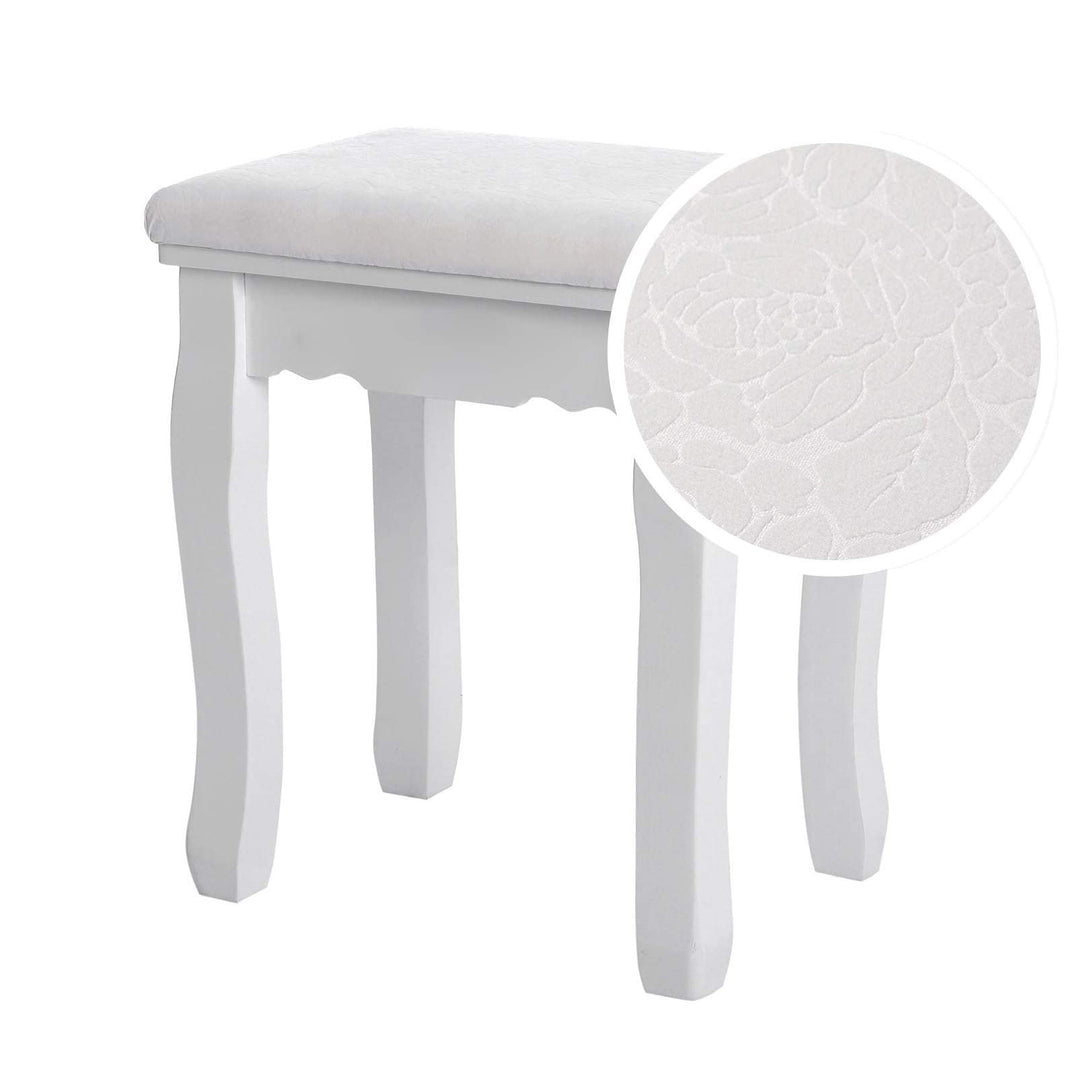 Flower Pattern Dressing Stool