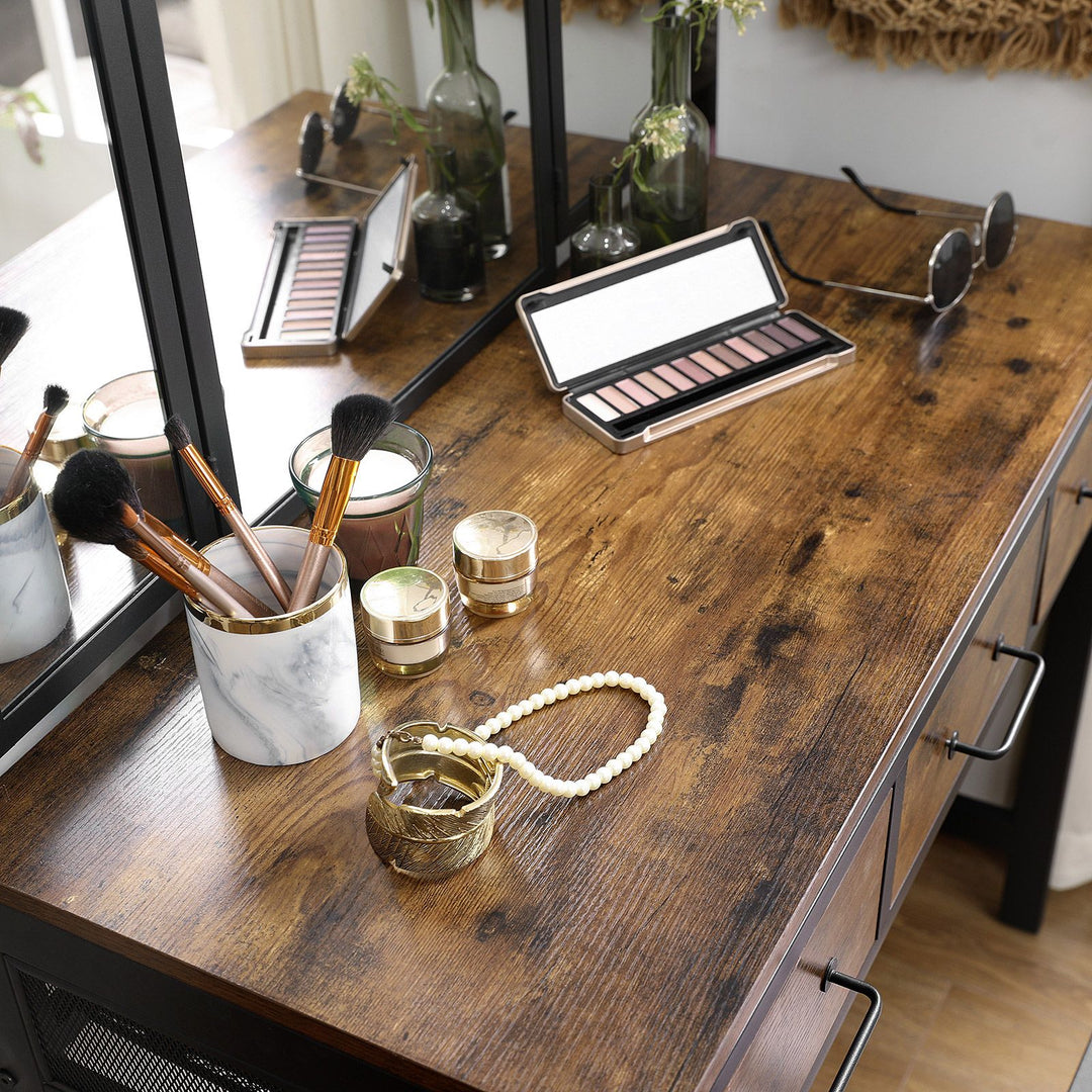 Vanity Table and Stool Set