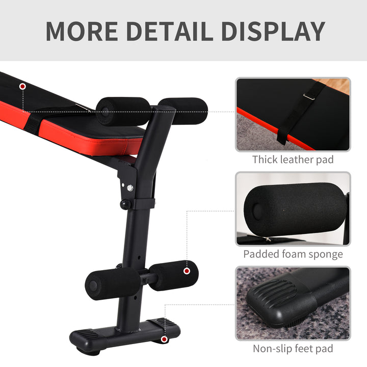Multifunctional Sit Up Bench Adjustable Leg Placements Exercise Foldable Exercise Machine for Home, Office and Gym
