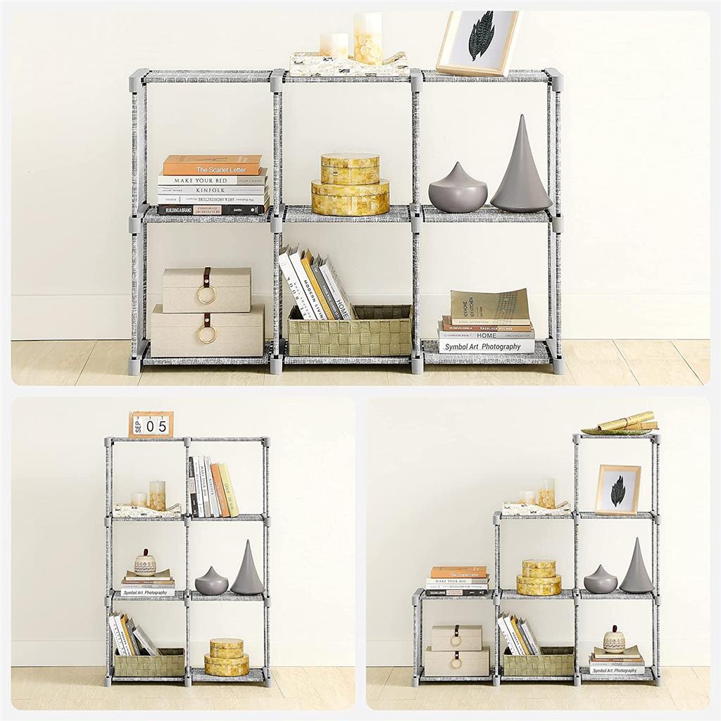 SONGMICS 6-Cube DIY Bookcase