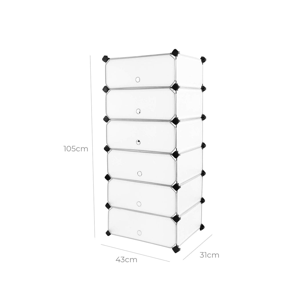 6 Cubes Storage Organizer