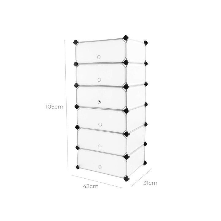 6 Cubes Storage Organizer