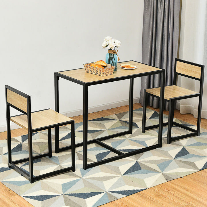 Compact Table and Chair Set-Natural
