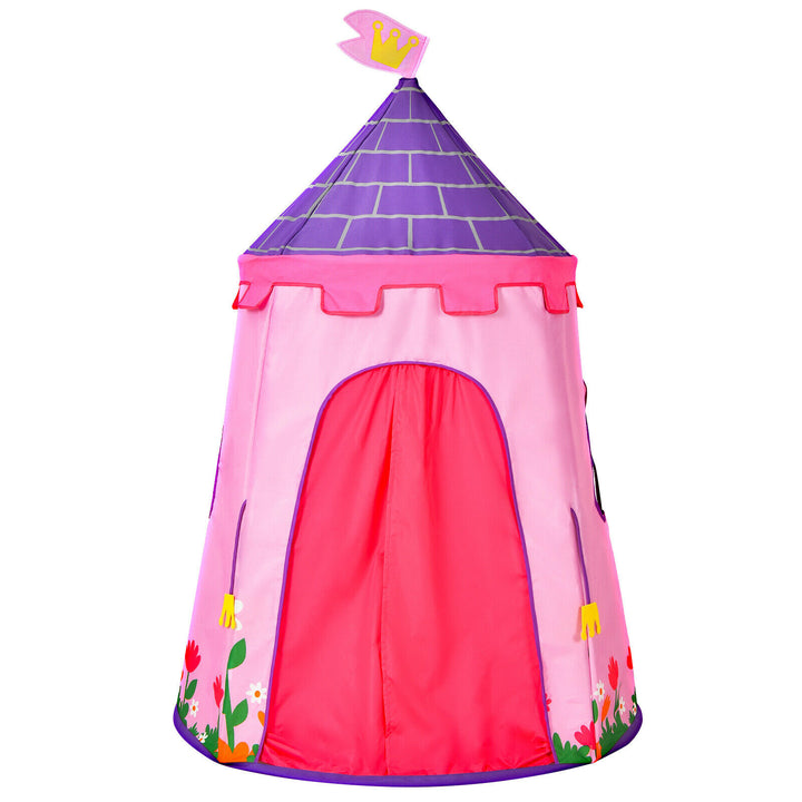 Children's Portable Playhouse Tent Oxford Fabric-Pink