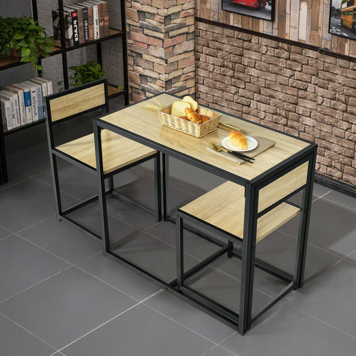 Compact Table and Chair Set-Natural