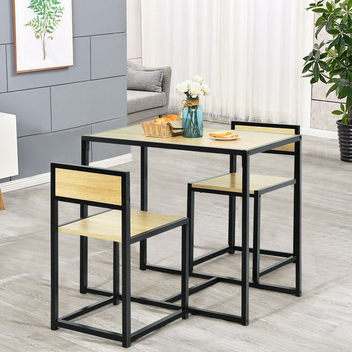 Compact Table and Chair Set-Natural
