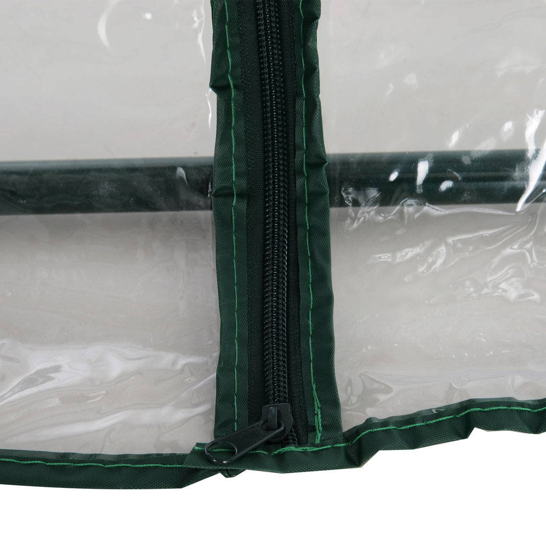 Walk In PVC Greenhouse Garden Outdoor Flower Planter Steel Frame w/Zipped Door 180 x 100 x 168CM