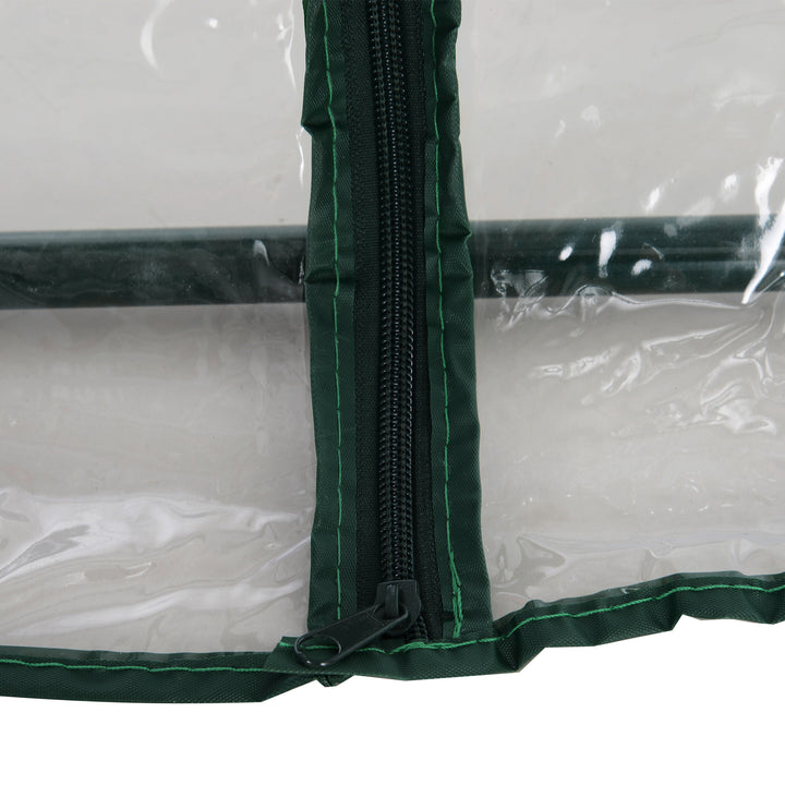 Walk In PVC Greenhouse Garden Outdoor Flower Planter Steel Frame w/Zipped Door 180 x 100 x 168CM
