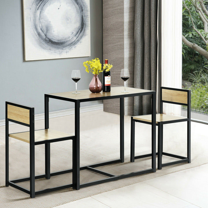 Compact Table and Chair Set-Natural