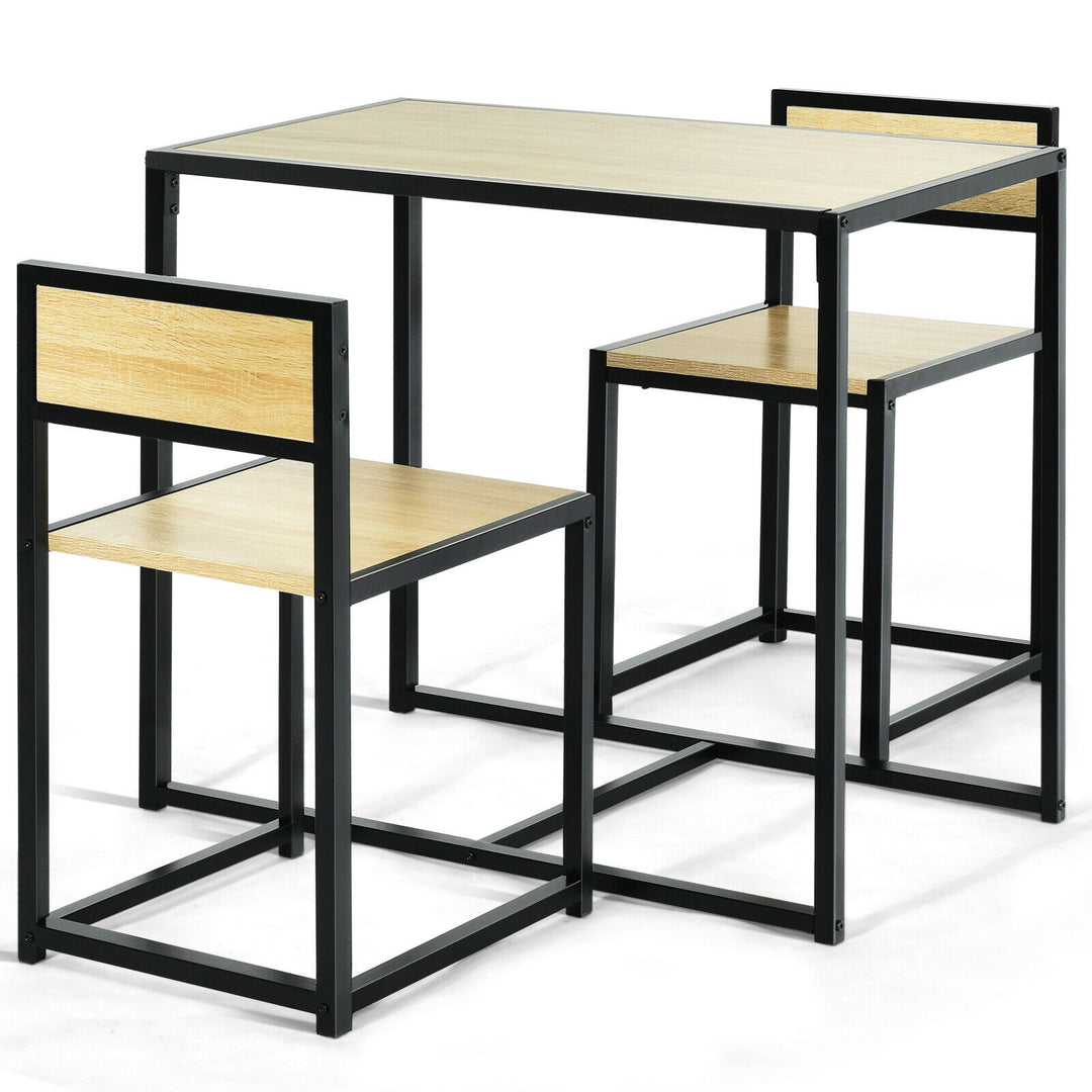 Compact Table and Chair Set-Natural