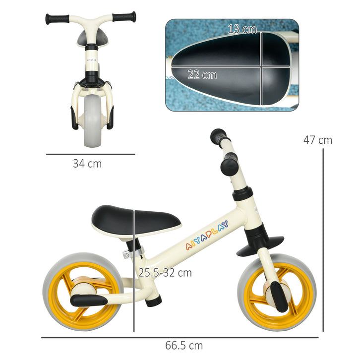 AIYAPLAY 8" Balance Bike, Lightweight Training Bike for Children, with Adjustable Seat, EVA Wheels, Easy installation - Orange