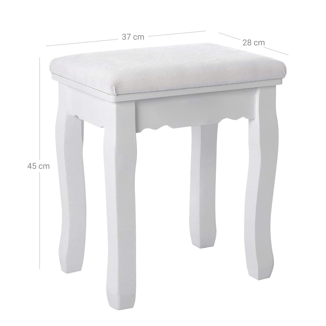 Flower Pattern Dressing Stool