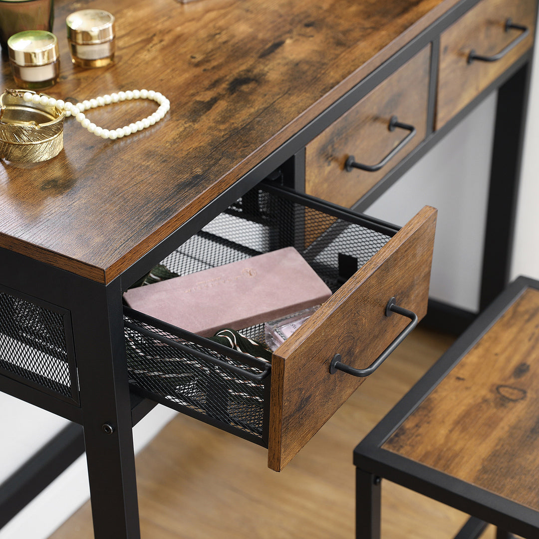 Vanity Table and Stool Set