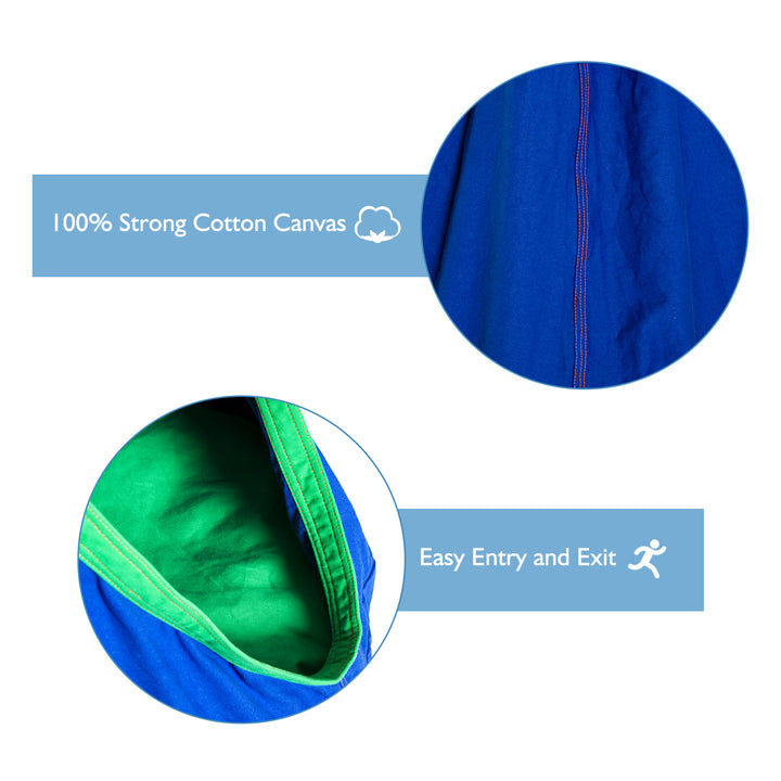 Swing Seat Hammock, φ70 x 150H cm-Blue