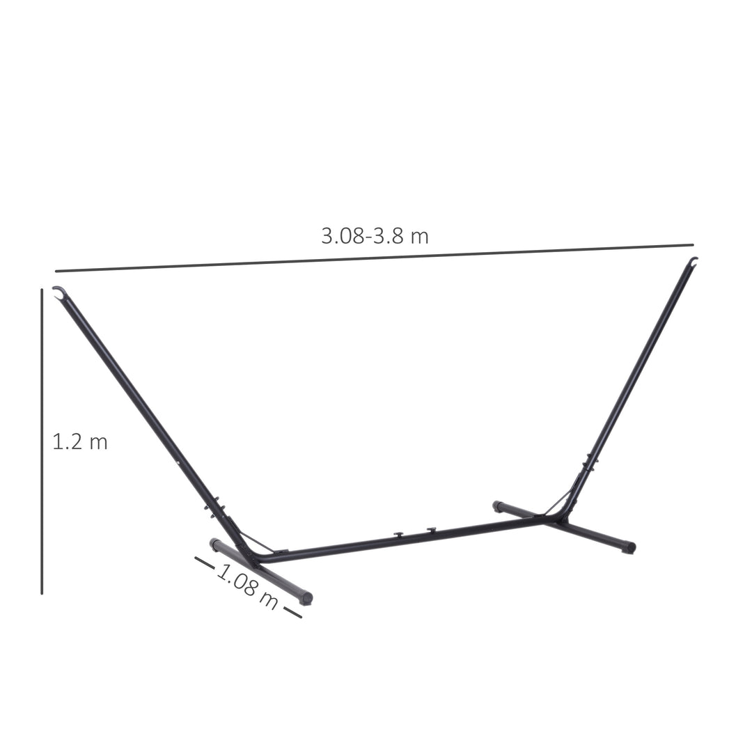 3.1Ð3.8m Adjustable Universal Hammock Stand Metal Frame Garden Camping Picnic Outdoor Patio Replacement Ð Stand Only