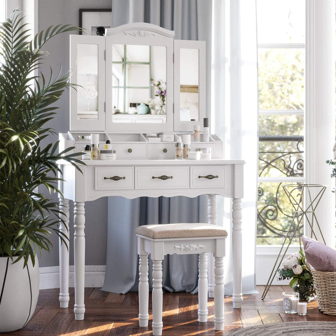 7 Drawers Makeup Table