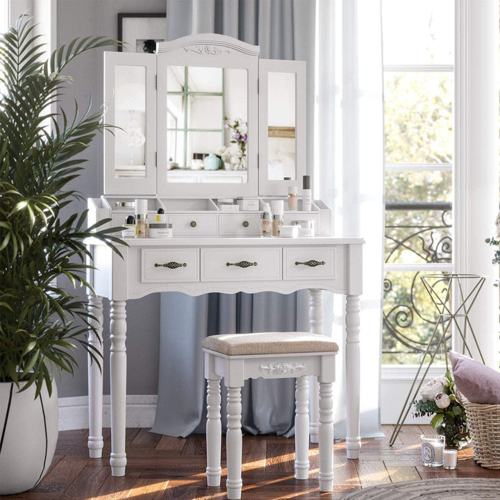 7 Drawers Makeup Table