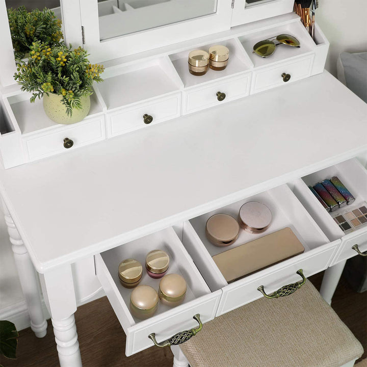 7 Drawers Makeup Table