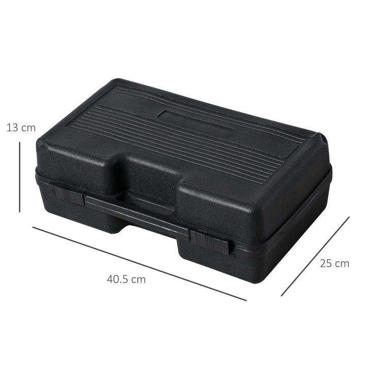HOMCOM Adjustable Dumbbell Set of 2 with Solid Handle Portable Carry Case for Men and Woman Body Building Exercise Home Gym Office Black
