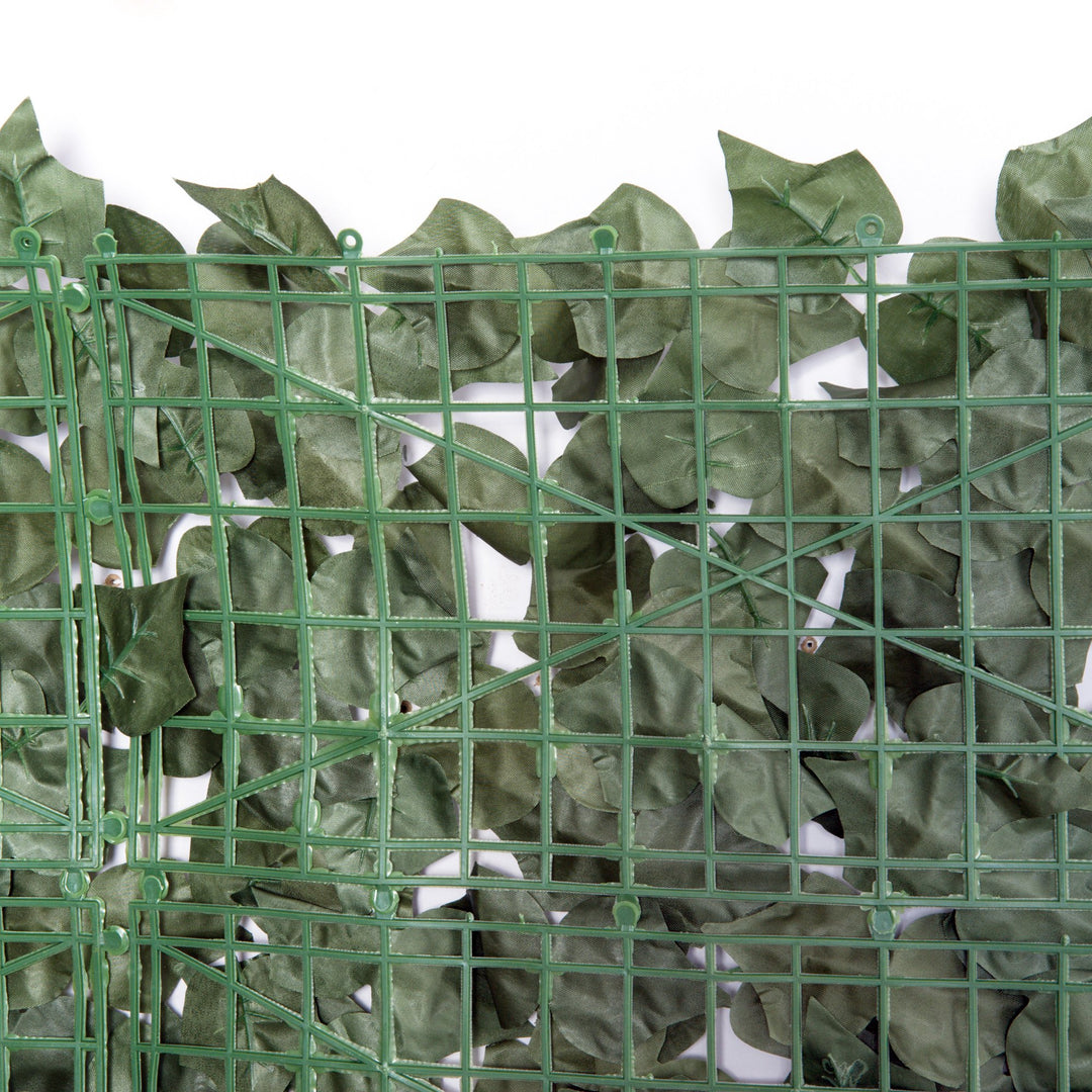 Artificial Leaf Screen Panel, 2.4x1 m-Dark Green