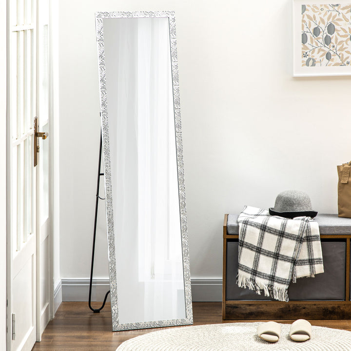 Full Length Mirror Free Standing Mirror Dressing Mirror with PS Frame for Bedroom, Living Room