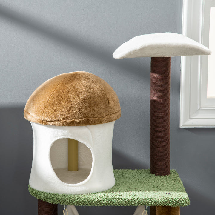 Cat Tree, Cat Tower with Sisal Scratching Post, Hammock- Green