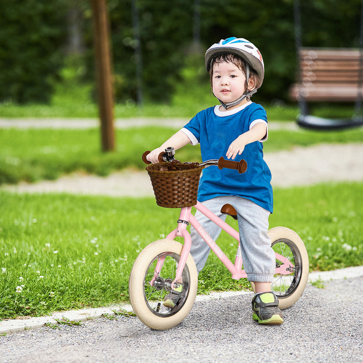 Kids Balance Bikes Toddler No Pedal Training Bicycle for 3-6 Year Old Boys Girls - Pink