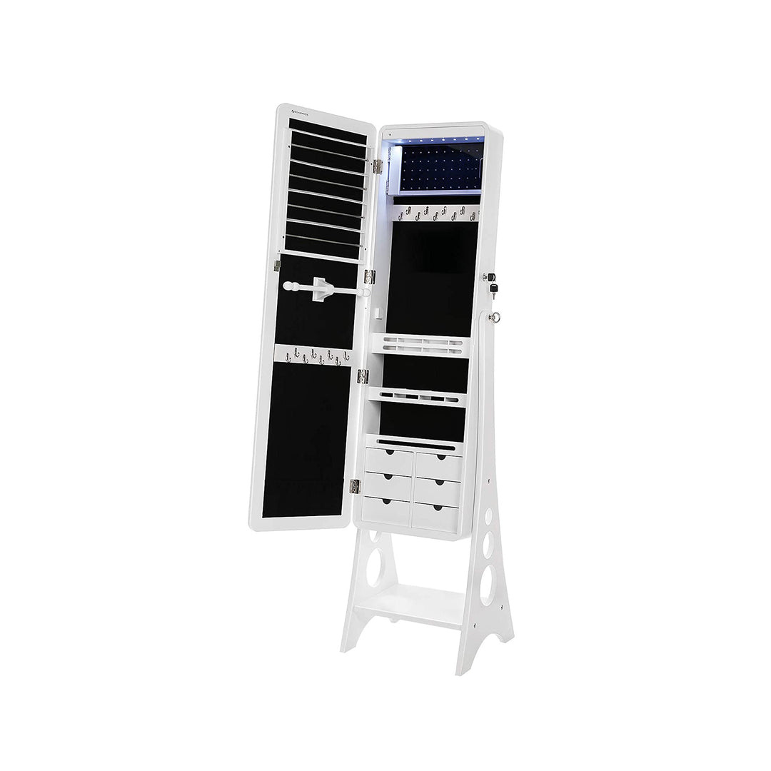 8 LEDs Jewelry Armoire