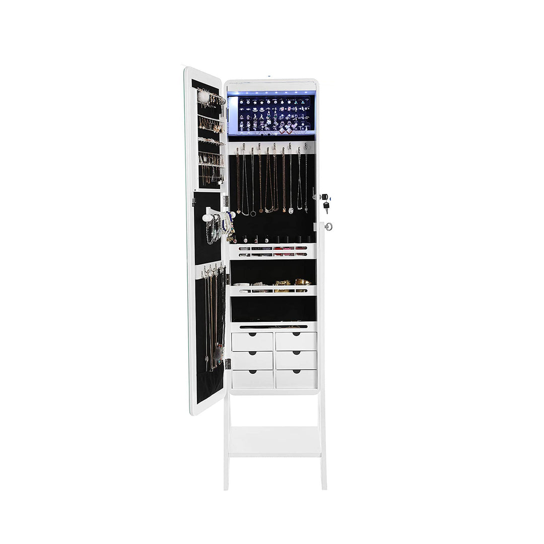8 LEDs Jewelry Armoire