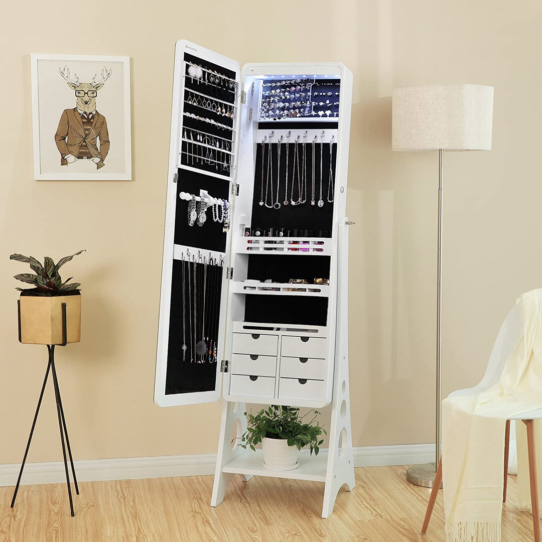 8 LEDs Jewelry Armoire
