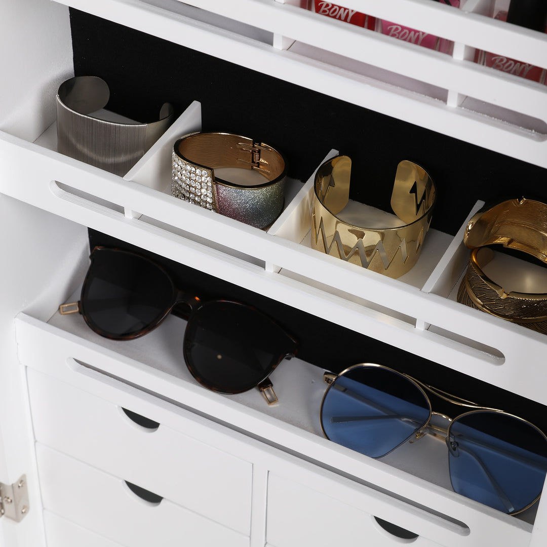 8 LEDs Jewelry Armoire