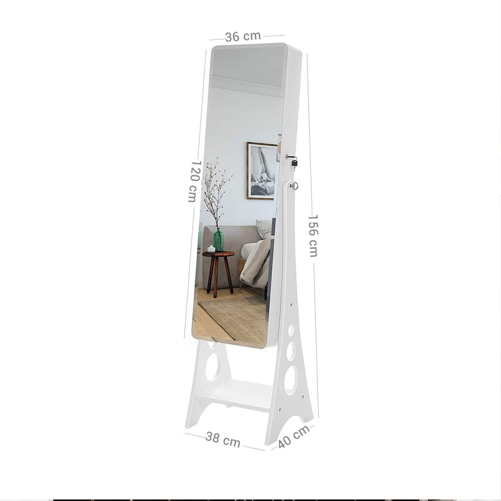 8 LEDs Jewelry Armoire