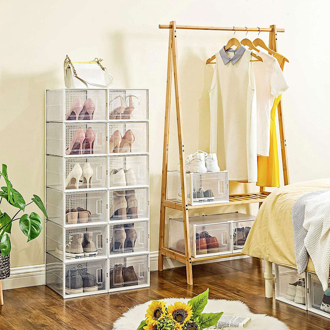 Pack of 18 Stackable Shoe Storage Organisers