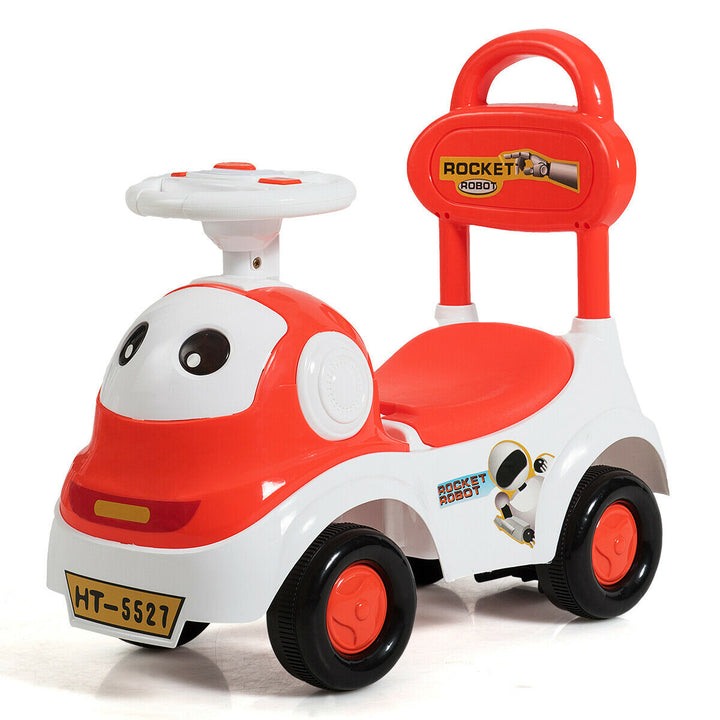 3 in 1 Children Ride-on Push Along Car-Orange