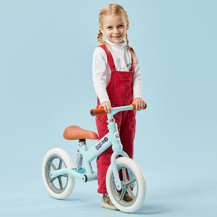 HOMCOM Toddler Balance Bike No Pedal Walk Training Blue