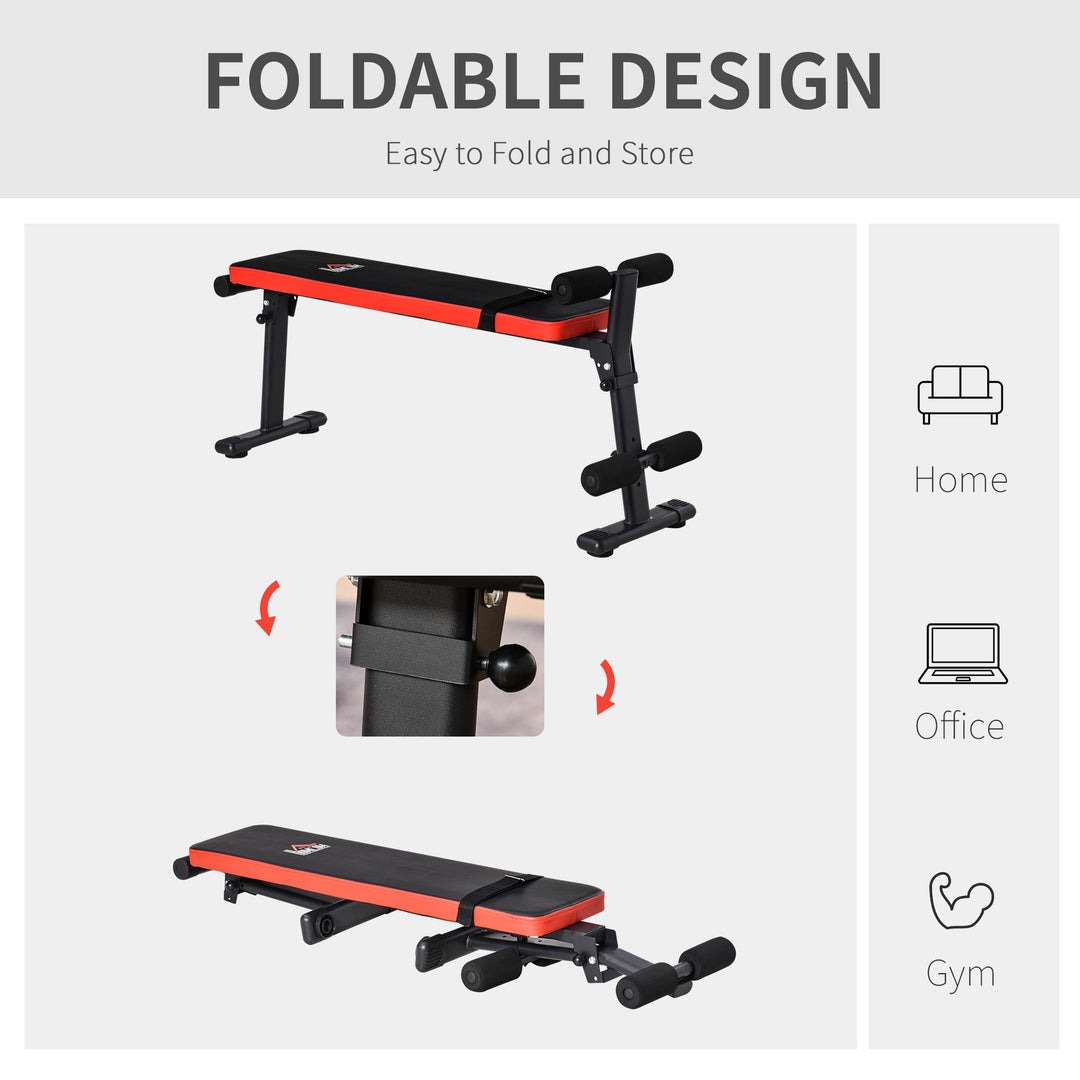 Multifunctional Sit Up Bench Adjustable Leg Placements Exercise Foldable Exercise Machine for Home, Office and Gym