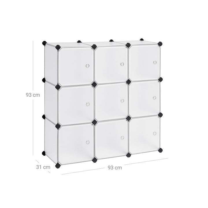 9 Cube Storage Organiser