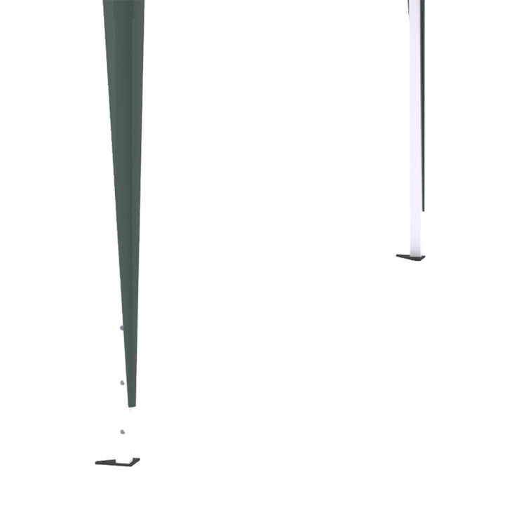 Outsunny 3x3(m) Pop Up Gazebo Canopy, Foldable Tent with Carry Bag, Adjustable Height, Wave Edge, Garden Outdoor Party Tent, Green