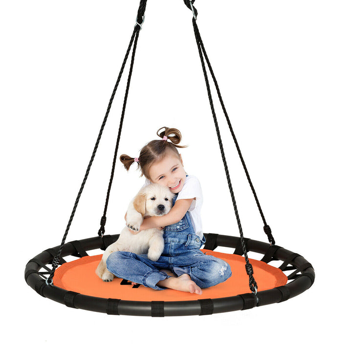 Children's Round Tree Swing-Orange