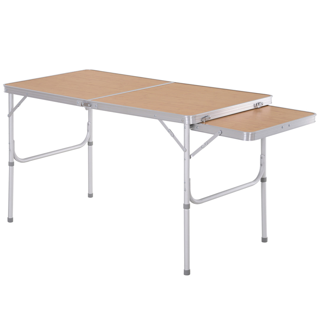 Aluminium MDF-Top 4ft Folding Portable Outdoor Table Silver