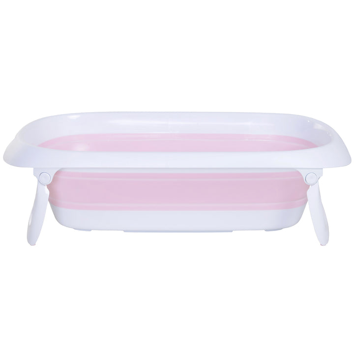 Folding Portable Baby Bathtub Safety Shower w/ Anti-Slip Comfortable Washer Pink