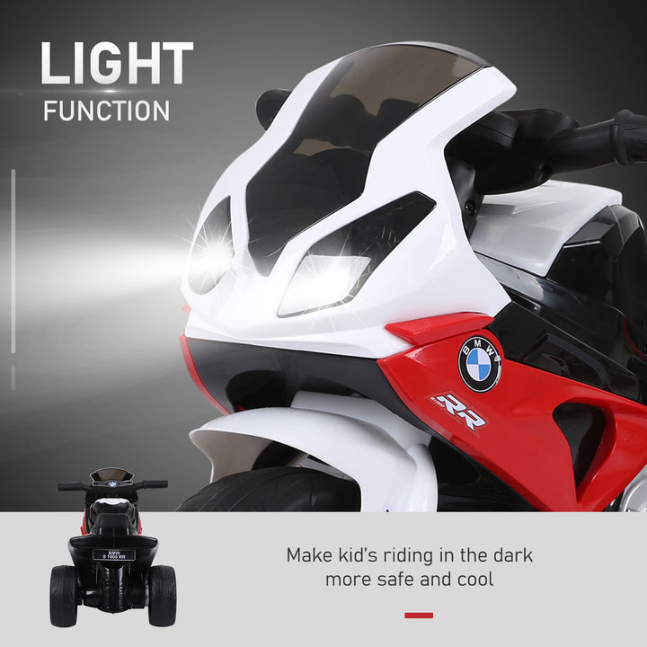 Electric Motorbike for Kids Ride on BMW Motorbike W/Headlights and Music, 6 V-Red