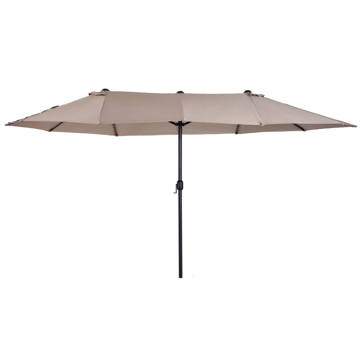 4.6m Garden Parasol Double-Sided Sun Umbrella Patio Market Shelter Canopy - NO BASE