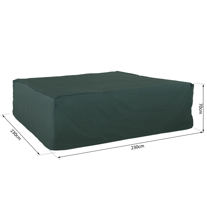 Large Patio Garden Furniture  Set Cover 600D Oxford Square Waterproof - 230L x 230W x 70H cm