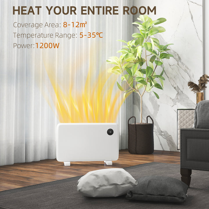 Space Heater, Wall Mounted, Timer, White