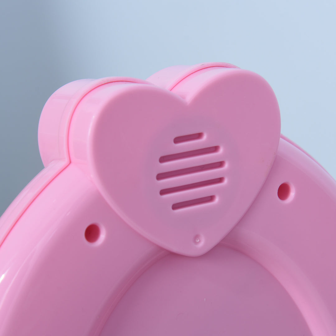 Kids Pretend Play Plastic Vanity Table Set Pink/White