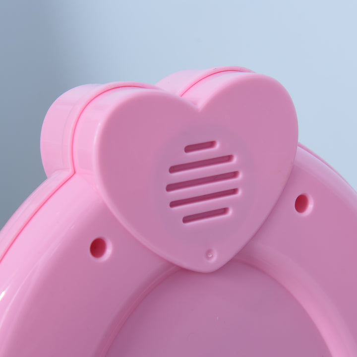 Kids Pretend Play Plastic Vanity Table Set Pink/White