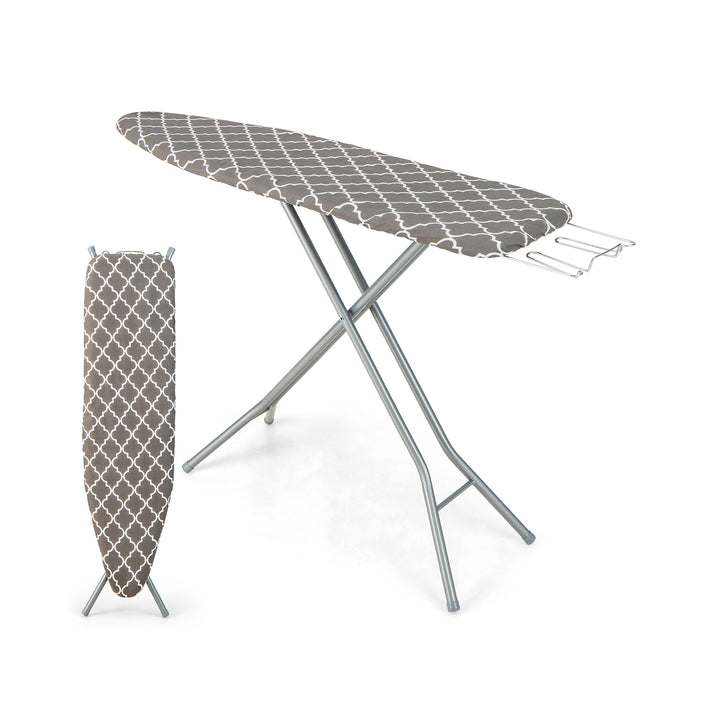 Folding Ironing Board with Extra Cotton Cover-Grey